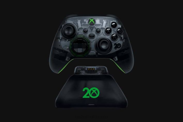 o singură culoare consolă N4VF166 suport universal de încărcare rapidă pentru xbox - ediție limitată a 20-a aniversare xbox Razer