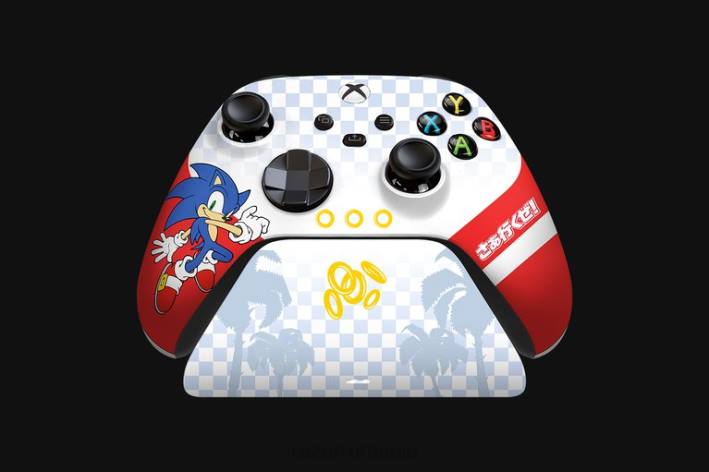 o singură culoare consolă N4VF167 Controler fără fir sonic the hedgehog și suport de încărcare rapidă pentru xbox Razer