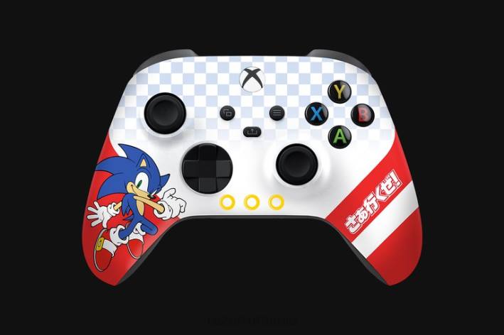 o singură culoare consolă N4VF167 Controler fără fir sonic the hedgehog și suport de încărcare rapidă pentru xbox Razer