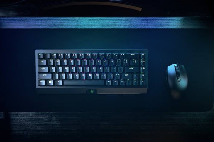 negru tastatură N4VF63 blackwidow v3 mini hyperspeed - comutator galben - noi Razer