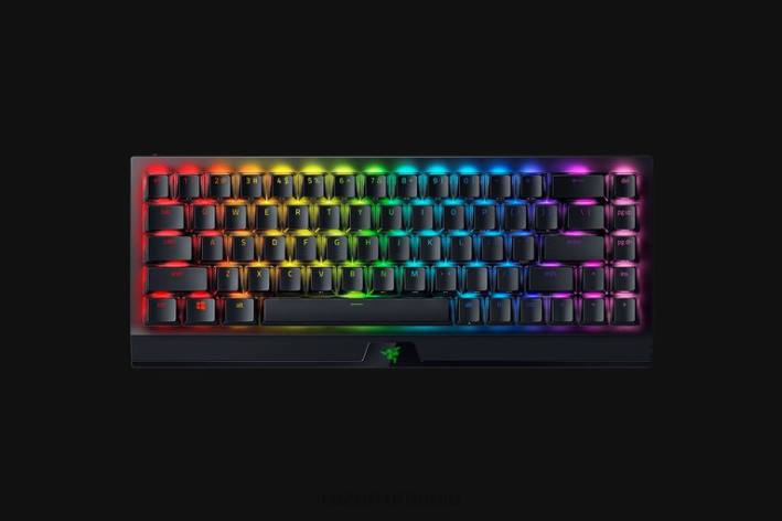 negru tastatură N4VF64 blackwidow v3 mini hyperspeed - ediția fantomă - comutator galben - noi Razer