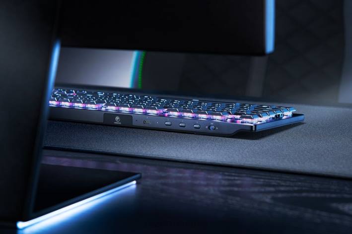 negru tastatură N4VF66 deathstalker v2 pro tenkeyless - comutator optic clicky - noi Razer