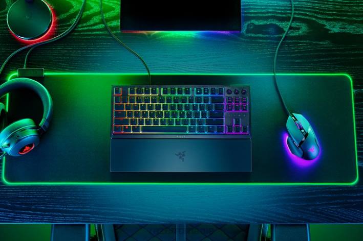 o singură culoare tastatură N4VF76 ornata v3 tenkeyless - noi Razer