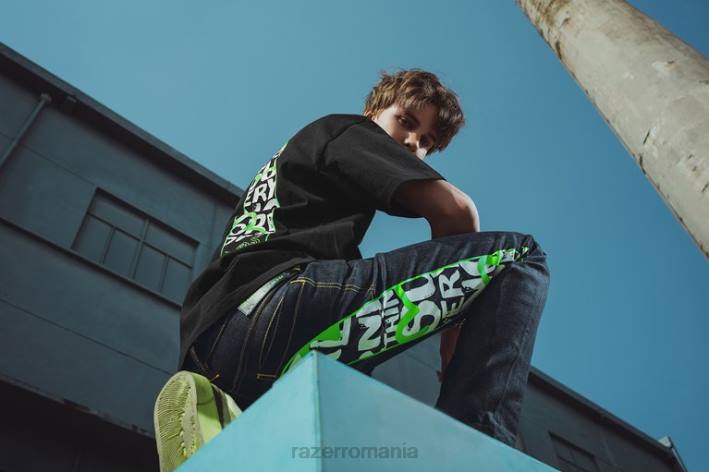 o singură culoare îmbrăcăminte N4VF191 tricou cu imprimeu evisu daicock Razer
