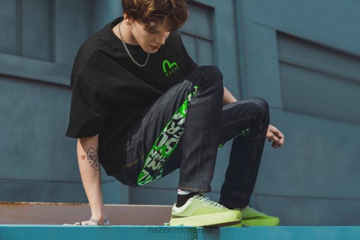 o singură culoare îmbrăcăminte N4VF192 imprimeu evisu daicock cu blugi broderii carot-fit #2017 Razer