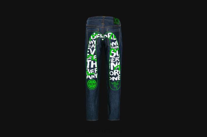 o singură culoare îmbrăcăminte N4VF192 imprimeu evisu daicock cu blugi broderii carot-fit #2017 Razer